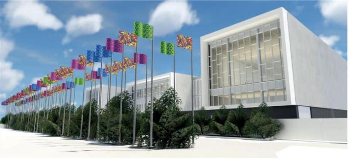 Perspective du centre d'exploitation de Champigny