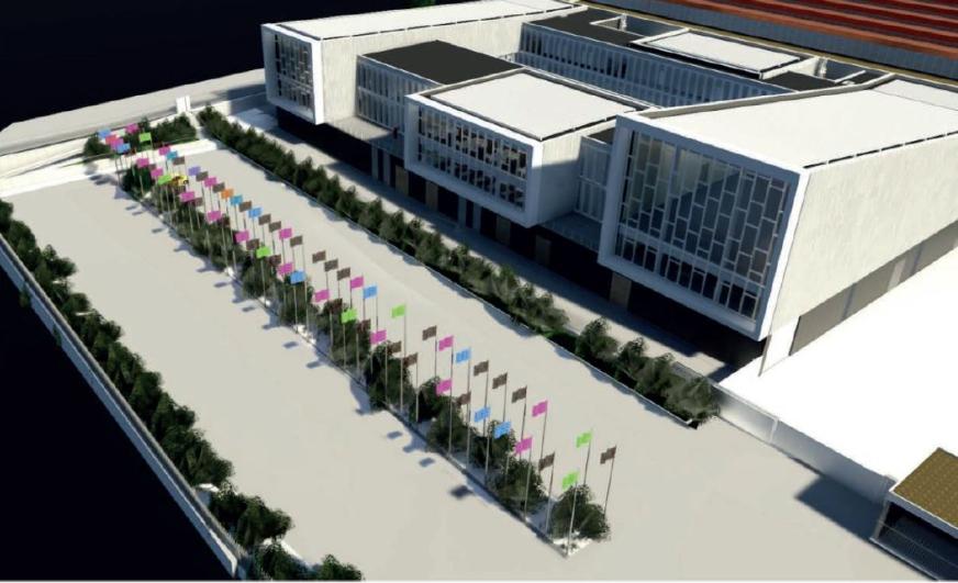 Perspective du centre d'exploitation de Champigny